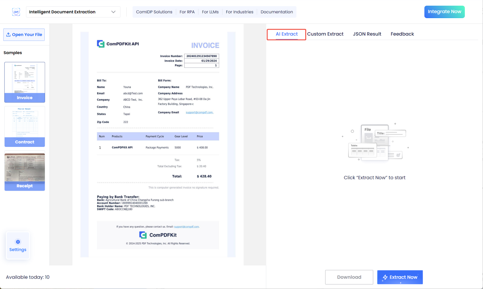 Smarter Data Extraction