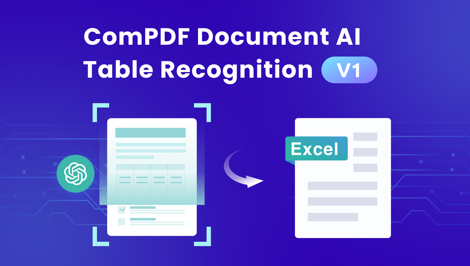 ComPDF Document AI Table Recognition -- V1