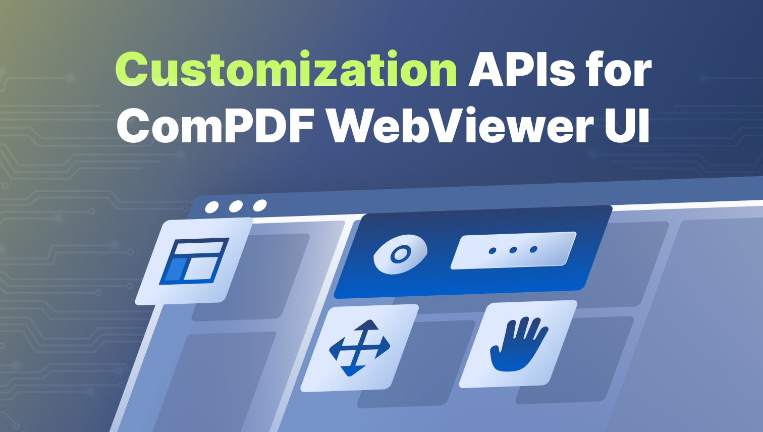 Customization APIs for ComPDF WebViewer UI