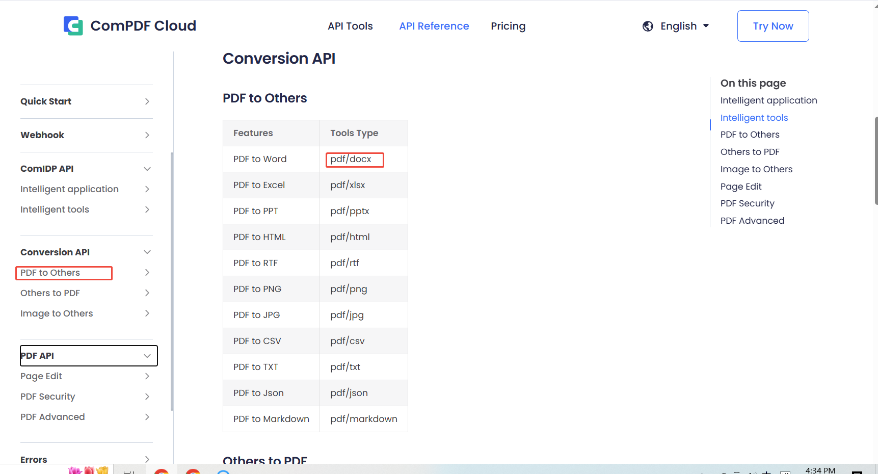 Set parameters of ComPDF Cloud