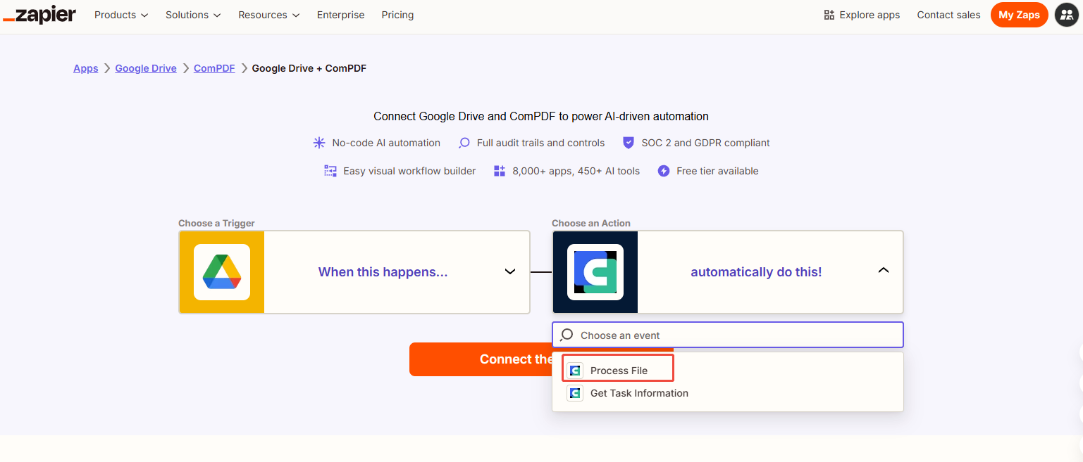 Choose the Process File Trigger