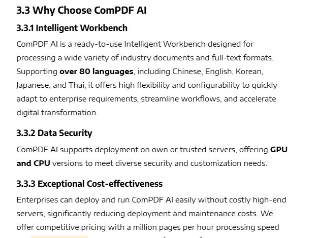 Navigate by Bookmarks with ComPDF