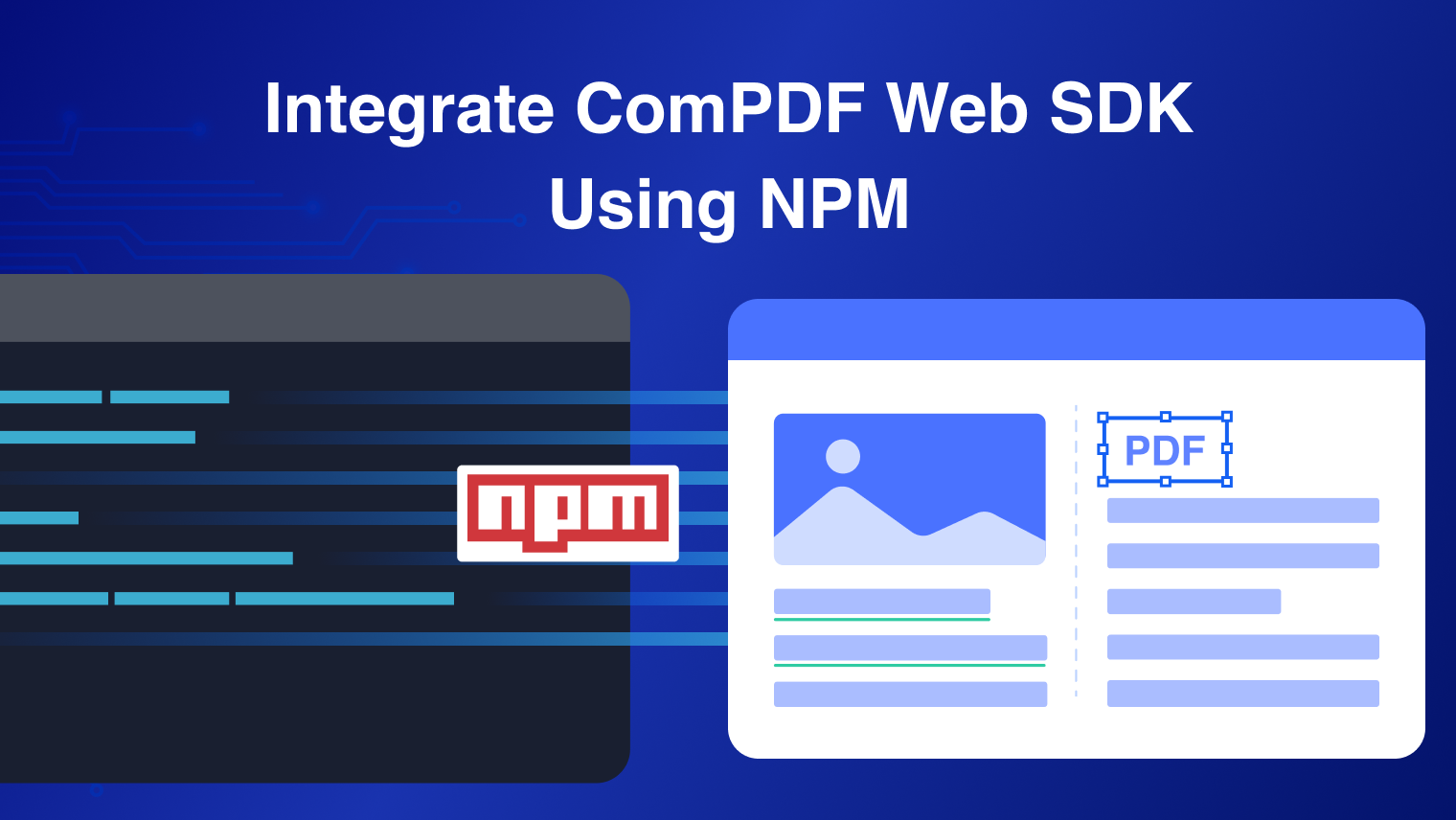 How to Integrate ComPDF Web SDK Using NPM