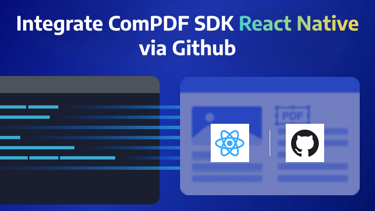 Integrate ComPDF SDK React Native via Github