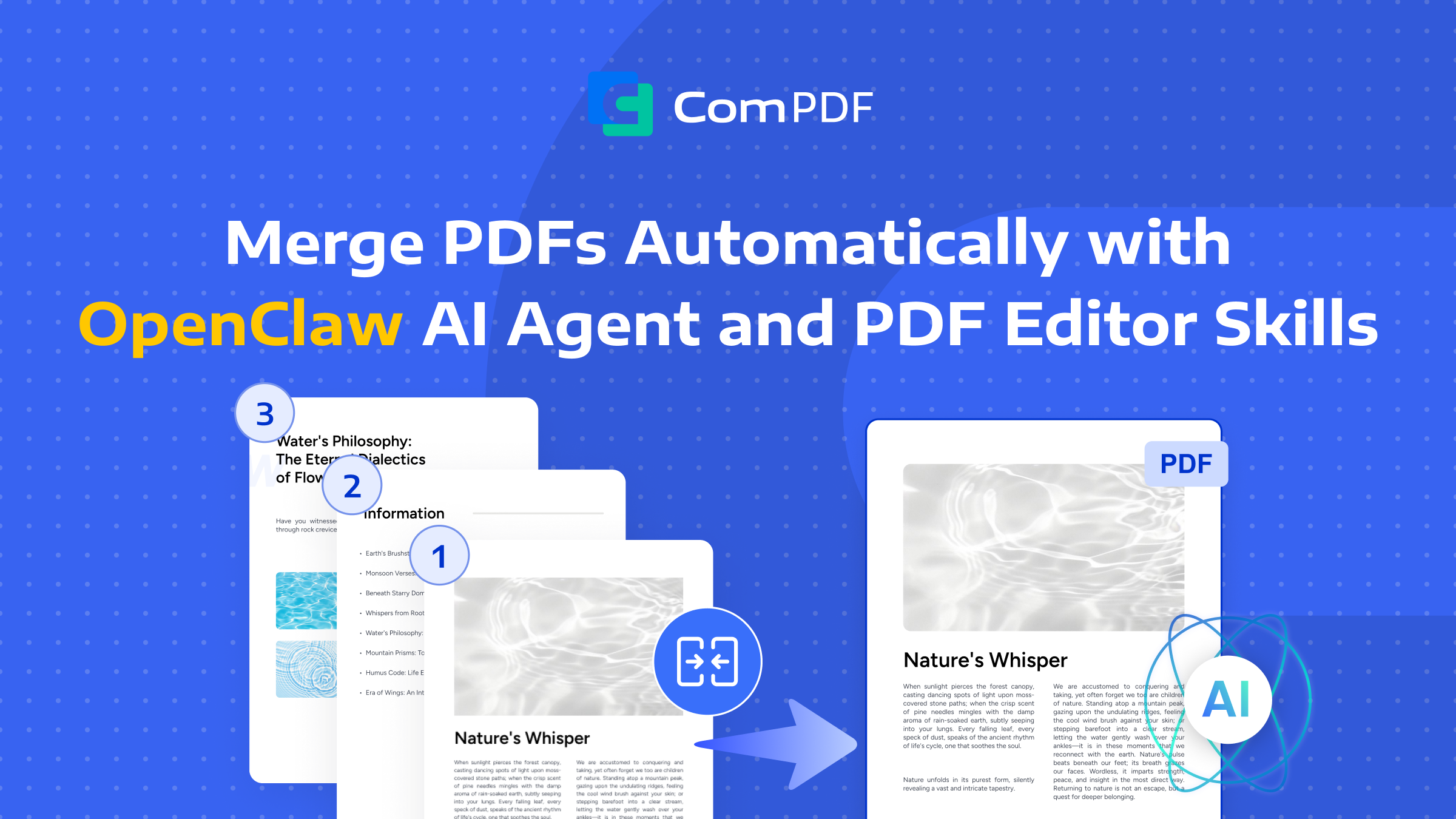 Merge Them Automatically with OpenClaw AI Agent and PDF Editor Skills