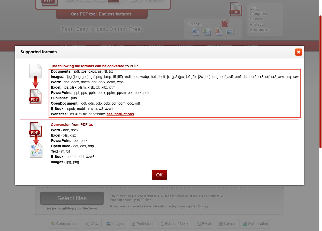 Online2pdf &mdash; Free Multi-Format PDF Converter