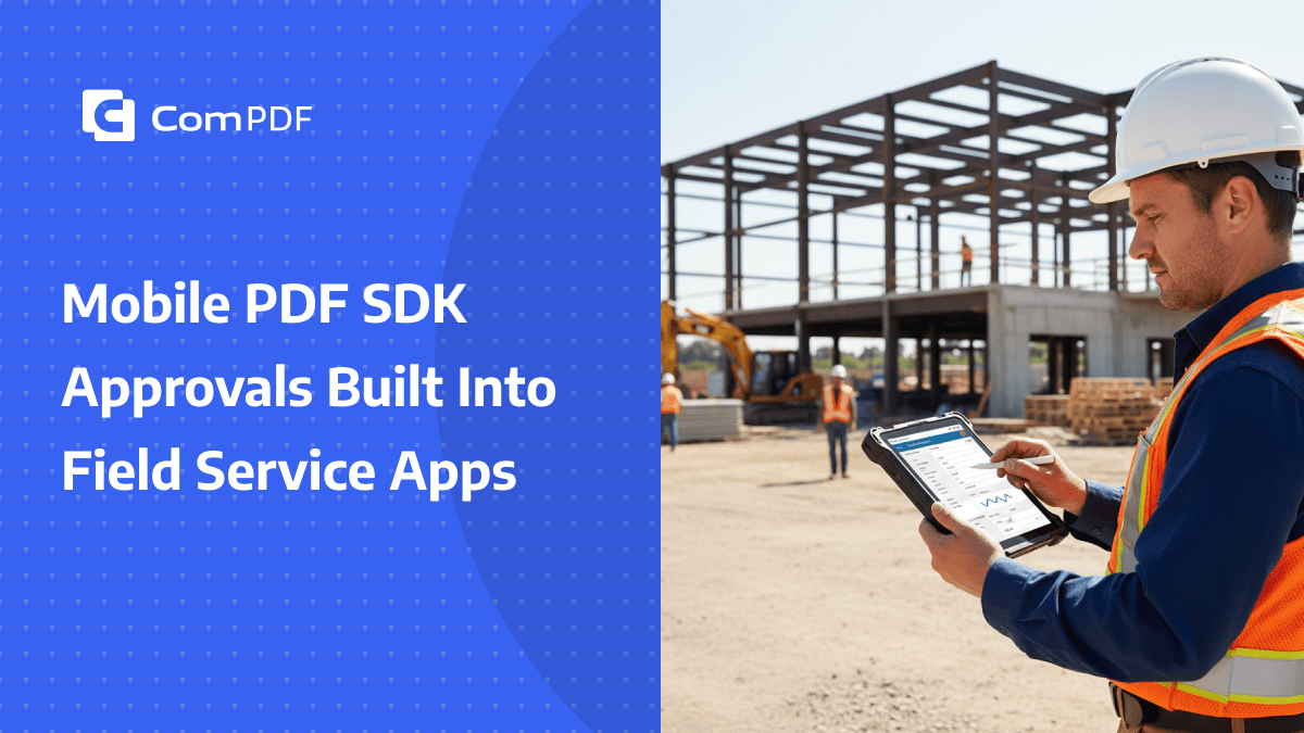 How Mobile PDF SDKs Streamline Field Service Approvals