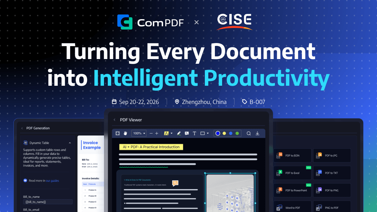 ComPDF at CISE 2026: Turning Every Document into Intelligent Productivity